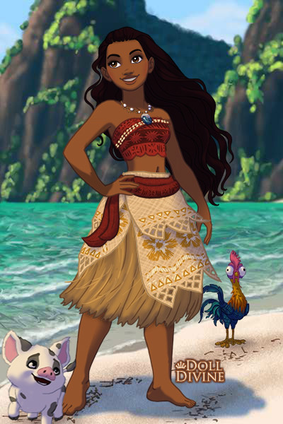 moana dress up doll