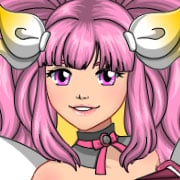 Różowowłosy anioł anime