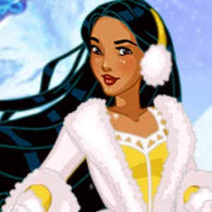 Pocahontas w zimowej sukience