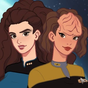 B'Elanna Torres and Deanna Troi from Star Trek