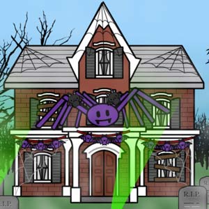 Spooky Victorian haunted house