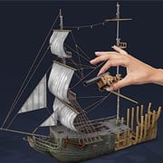 Epica nave pirata in costruzione