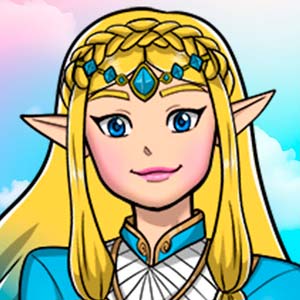 Linda princesa élfica inspirada em Zelda