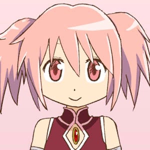 Cute pink haired magical girl Madoka
