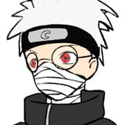 Oryginalna postać mężczyzny ninja z anime Naruto