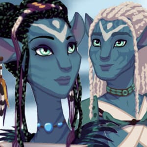 Casal Avatar Na&#39;vi de James Cameron