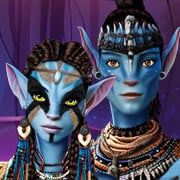 Male and female Na'vi warriors