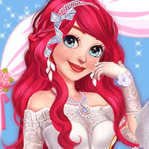 Księżniczka Disneya Ariel w sukni ślubnej