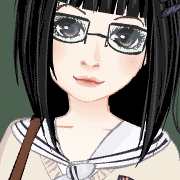 Carina ragazza giapponese in uniforme scolastica seifuku