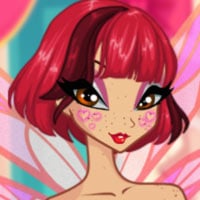 Winx Club Fairy z krótkimi rudymi włosami