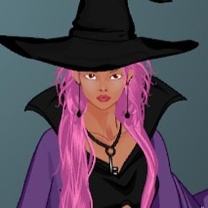 Crie e personalize seu próprio OC de bruxa com roupas medievais escuras!