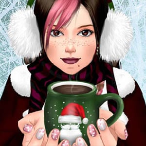 Bonito incrível mangá anime feriado natal inverno criador de avatar feminino por Pichichama