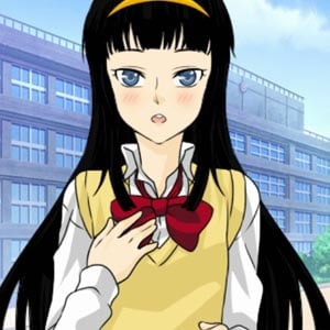 Scena w stylu mangi lub anime przedstawiająca parę w liceum, na studiach i stwórz własne oryginalne postacie