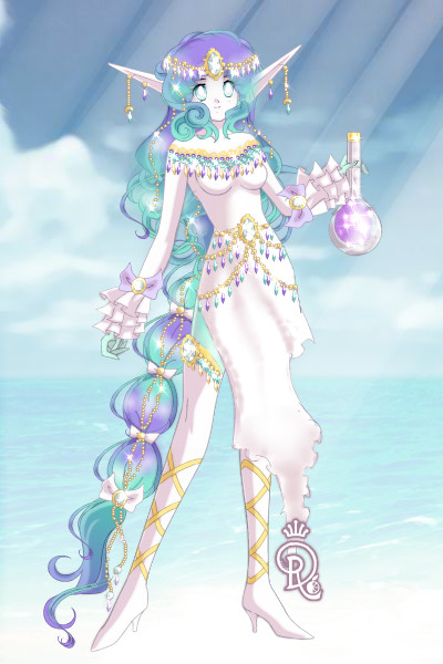 Sea Elf Healer ~ by PinkRobin