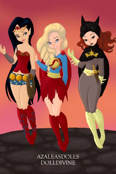 Wonder Woman Batgirl And Supergirl By Amandalove27