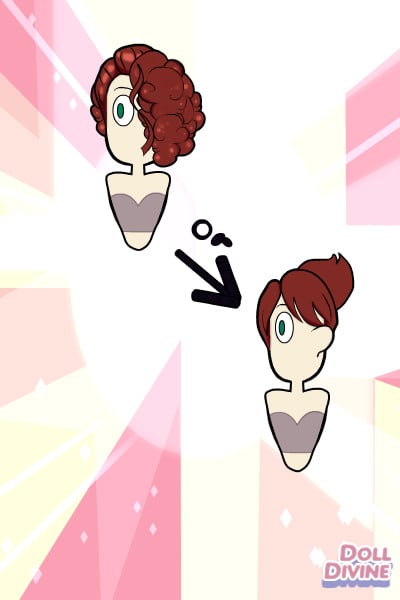 Gemsona Maker Side View Tutorial: Step 3 - Hair ~ by 