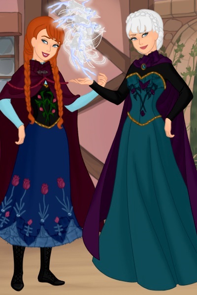 Anna and Elsa ~ by AnastasiaGrace