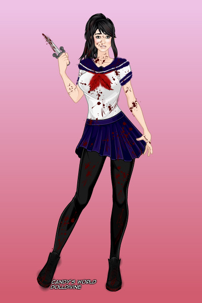 "S-Senpai?" -Yandere ( Yandere Simulator ) ~ by rosewood34