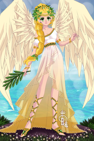 The golden-blessed Nike aka the Winged Goddess of Victory ~ by launing