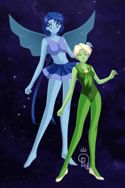 Lapis Lazuli and Peridot ~ by ladyanglaise