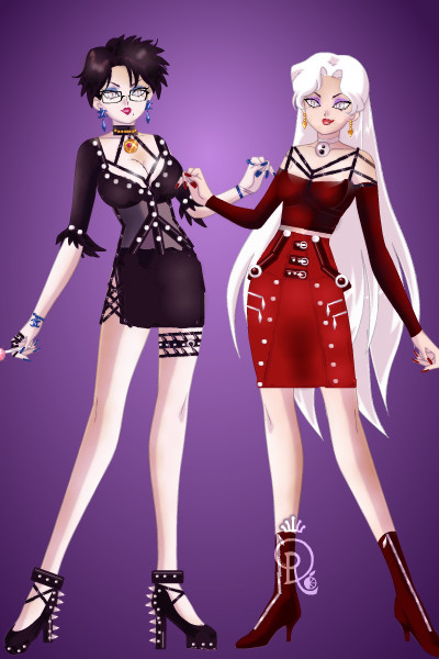 Bayonetta and Jeanne Modern!AU ~ by BBchan