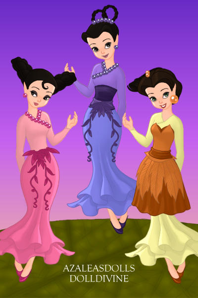 Mei, Ting Ting and Sue! the three princesses from Mulan 2 