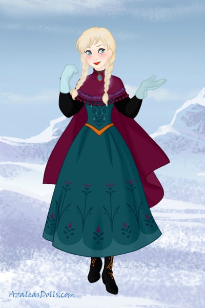 Anna in Elsa's palette ~ by ToTheMoon