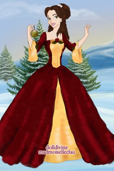 princess belle christmas dress