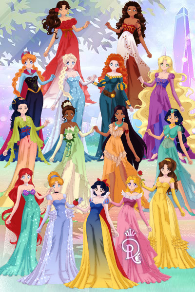 Disney Princesses ~ by Thunderpuss